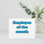 werknemer van de maand briefkaart (Staand voorkant)