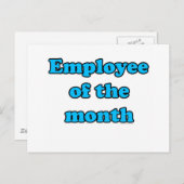 werknemer van de maand briefkaart (Voorkant / Achterkant)