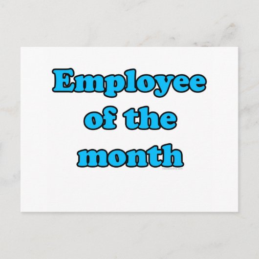 werknemer van de maand briefkaart (Voorkant)