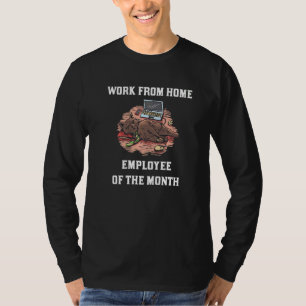 Werknemer van de maand die van huis uit werkt thu t-shirt