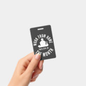 Werknemer van de maand die van thuis uit werkt badge (Handheld)
