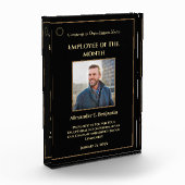 Werknemer van de Maand Foto Logo Gold Personalize (Links)