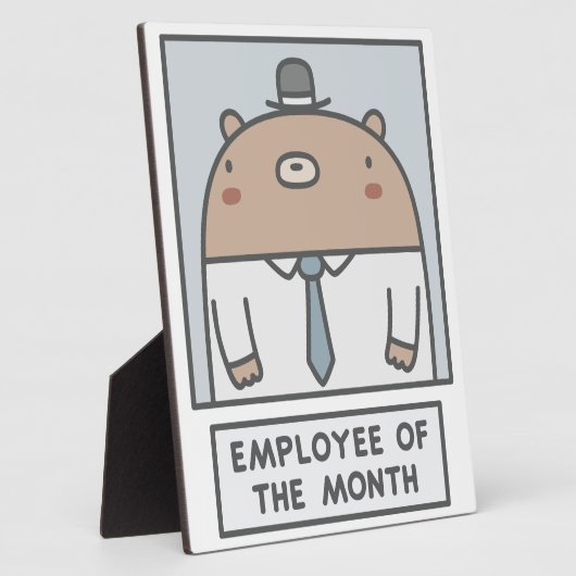 Werknemer van de maand fotoplaat (Zijkant)