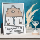 Werknemer van de maand fotoplaat (Zijkant)