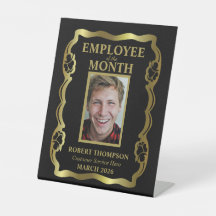 Werknemer van de maand Goud en Zwart Professioneel