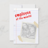 werknemer van de maand kaart (Voorkant)