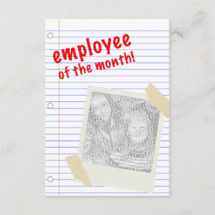 werknemer van de maand kaart