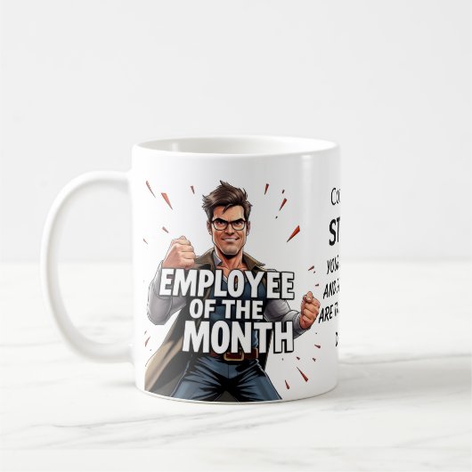 Werknemer van de maand koffiemok (Links)
