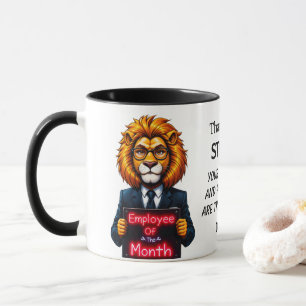 Werknemer van de maand Lion Neon Kleuren Mok