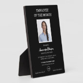 Werknemer van de maand Personalised Award Fotoplaat (Zijkant)