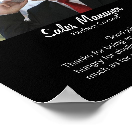 Werknemer van de maand poster (Hoek)