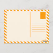 werknemer van de maand (retro) briefkaart (Achterkant)