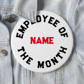 Werknemer van de maand ronde button 6,0 cm (In situ)