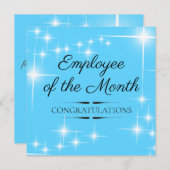 Werknemer van de maandelijkse erkenningskaart kaart (Voorkant / Achterkant)