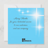 Werknemer van de maandelijkse erkenningskaart kaart (Achterkant)