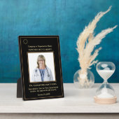 Werknemer van de maandelijkse Foto Logo Gold Award Fotoplaat (Zijkant)