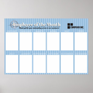 werknemer van de maandvertoning voor 4x6 foto's poster