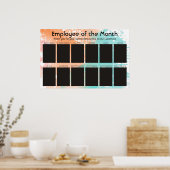 werknemer van de maandvertoning voor 4x6 foto's poster (Keuken)