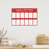 werknemer van de maandvertoning voor 4x6 foto's poster (Keuken)