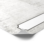 werknemer van de maandvertoning voor 4x6 foto's poster (Hoek)