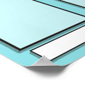 werknemer van de maandvertoning voor 4x6 foto's poster (Hoek)