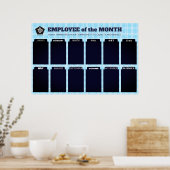 werknemer van de maandvertoning voor 4x6 foto's poster (Keuken)