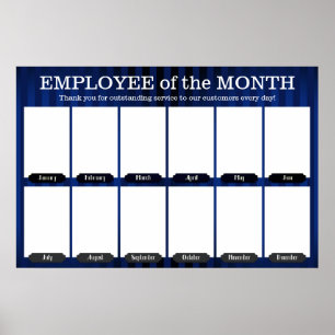 werknemer van de maandvertoning voor 4x6 foto's poster