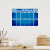 werknemer van de maandvertoning voor 4x6 foto's poster (Keuken)