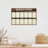 werknemer van de maandvertoning voor 4x6 foto's poster (Keuken)