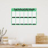 werknemer van de maandvertoning voor 4x6 foto's poster (Keuken)