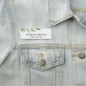 werknemer van de waterverf naamplaatje (In situ)