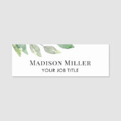 werknemer van de waterverf naamplaatje (Voorkant)