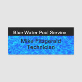 Werknemer van de zwembad naamplaatje (Voorkant)