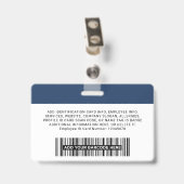 Werknemer van het Bedrijf, Naam, Logo, Persoonside Badge (Achterkant met clip)