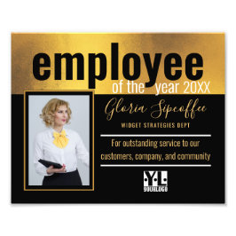 Werknemer van het certificaat voor de toekenning v foto afdruk