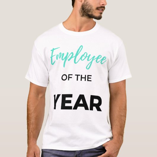 Werknemer van het jaar 2 t-shirt (Voorkant)