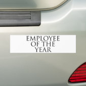 werknemer van het jaar bumpersticker (Op auto)