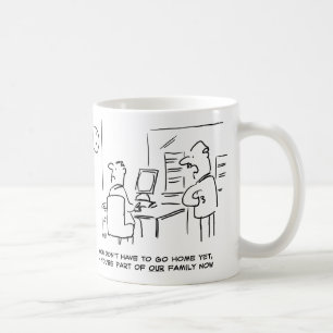 Werknemer vertelde dat hij nu deel uitmaakt van de koffiemok