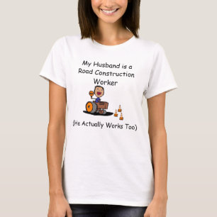Werknemer wegenbouw t-shirt