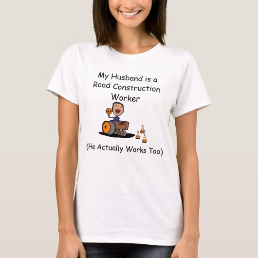 Werknemer wegenbouw t-shirt (Voorkant)