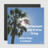 Werknemerbewakingspalm tropische bedrijven (Voorkant / Achterkant)