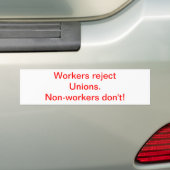 Werknemers Bumpersticker (Op auto)