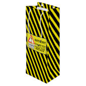 Werknemers danken je met een jervon-gebarentas wijn cadeautas (Achterkant Gekanteld)