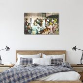 Werknemers die GoodiesFresno pakken, CA Canvas Afdruk (Insitu (Slaapkamer))