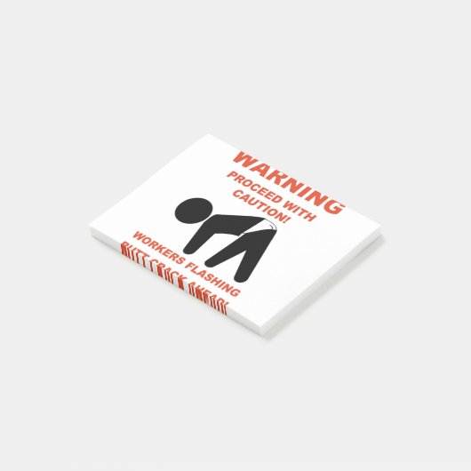 WERKNEMERS FLASHING MAAR CRACK AHEAD SHIRT POST-IT® NOTES (Schuin)