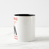 WERKNEMERS FLASHING MAAR CRACK AHEAD SHIRT TWEEKLEURIGE KOFFIEMOK (Center)