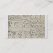 Werknemers met gereedschap en touwen voor het verp visitekaartje (Achterkant)