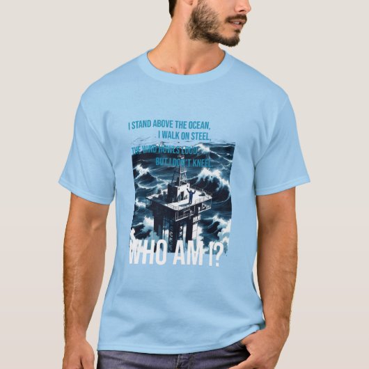 Werknemers offshore-booreilanden t-shirt (Voorkant)