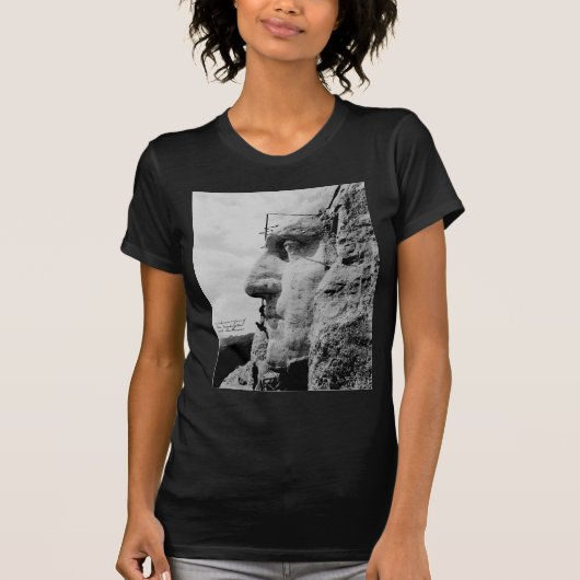 Werknemers op George Washington Face Mount Rushmor T-shirt (Voorkant)