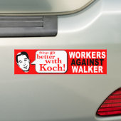 Werknemers tegen de loopbaan bumpersticker (Op auto)